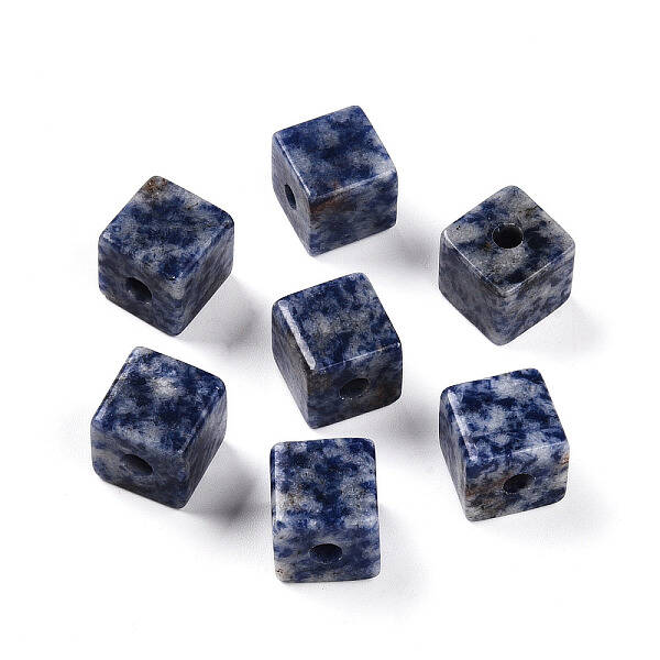Natural Blue Spot Jasper European Beads