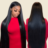 Frodio Beginner Friendly Drawstring Glueless Wig Silky Straight 100% Human Hair Wig Flexfit Fits All Head Size