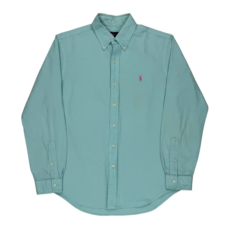 Ralph Lauren Shirt - Medium Blue Cotton | Size: medium