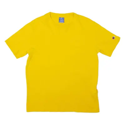CHAMPION Mens T-Shirt Yellow M