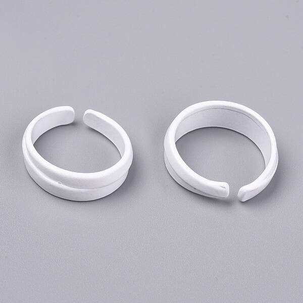Spray Painted Alloy Cuff Rings