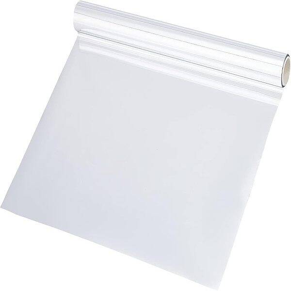 SUPERFINDINGS 5m Silver A4 Heat Transfer Vinyl Sheets 19.5x19.5x2.1cm Iron On Vinyl for T-Shirt Clothes Fabric Decoration