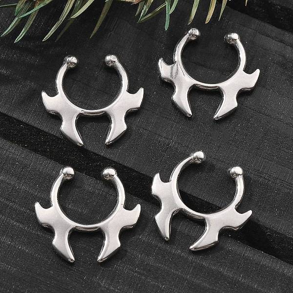 304 Stainless Steel Clip on Nose Rings