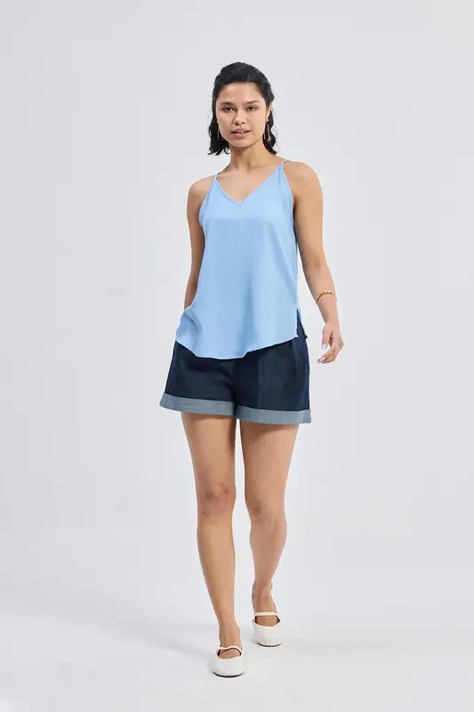Endless Sunday Top in Denim | Color: Ocean Blue | Size: 2XL