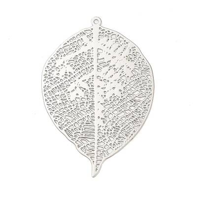 Rack Plating Brass Filigree Pendants