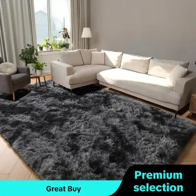 Gradient Color Fluffy Rug, 1 Count Soft Area Rug, Non-slip Floor Mat, Decorative Carpet for Home Living Room Bedroom, Room De...