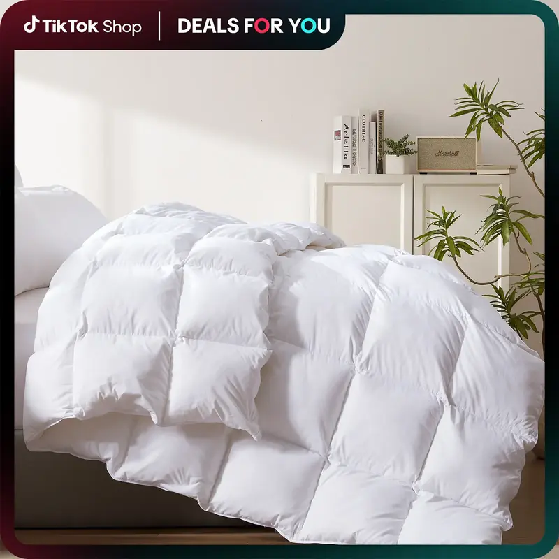 【Deals for you days】Cosybay Luxurious Goose Down Comforter with Extra Filling for Winter, Made with T300 Super Soft Fabri...