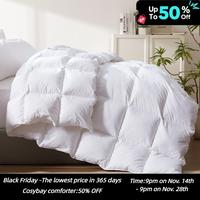 【Love my Home 】Cosybay Luxurious Goose Down Comforter with Extra Filling for Winter, Made with T300 Super Soft Fabric, Fe...