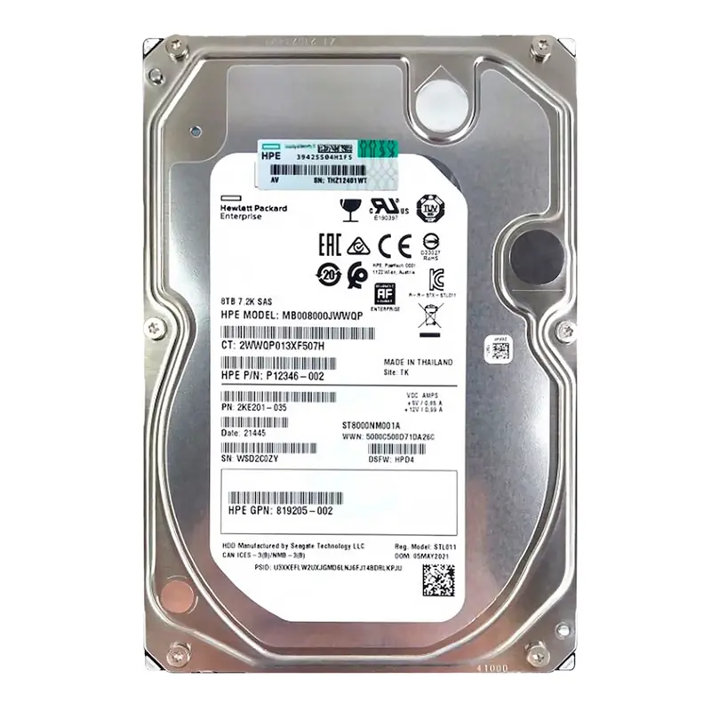 MB008000JWWQP HP 8TB 7200RPM SAS 12Gb/s 512e 3.5-inch Hard Drive