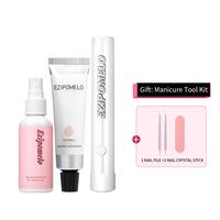 EZIPOMELO Salon-quality NAIL GLUE 4-IN-1 SOLID NAIL GLUE GEL(30g)Specially designed for Soft Gel x False Nail Tips & light-co...