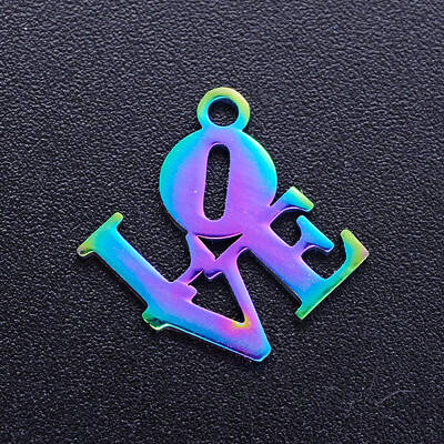 Valentine's Day Ion Plating(IP) 201 Stainless Steel Charms