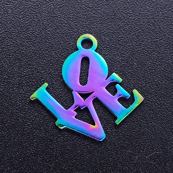 Valentine's Day Ion Plating(IP) 201 Stainless Steel Charms