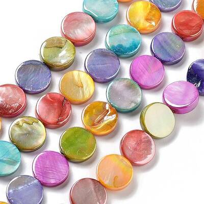 Natural Freshwater Shell Beads Strands