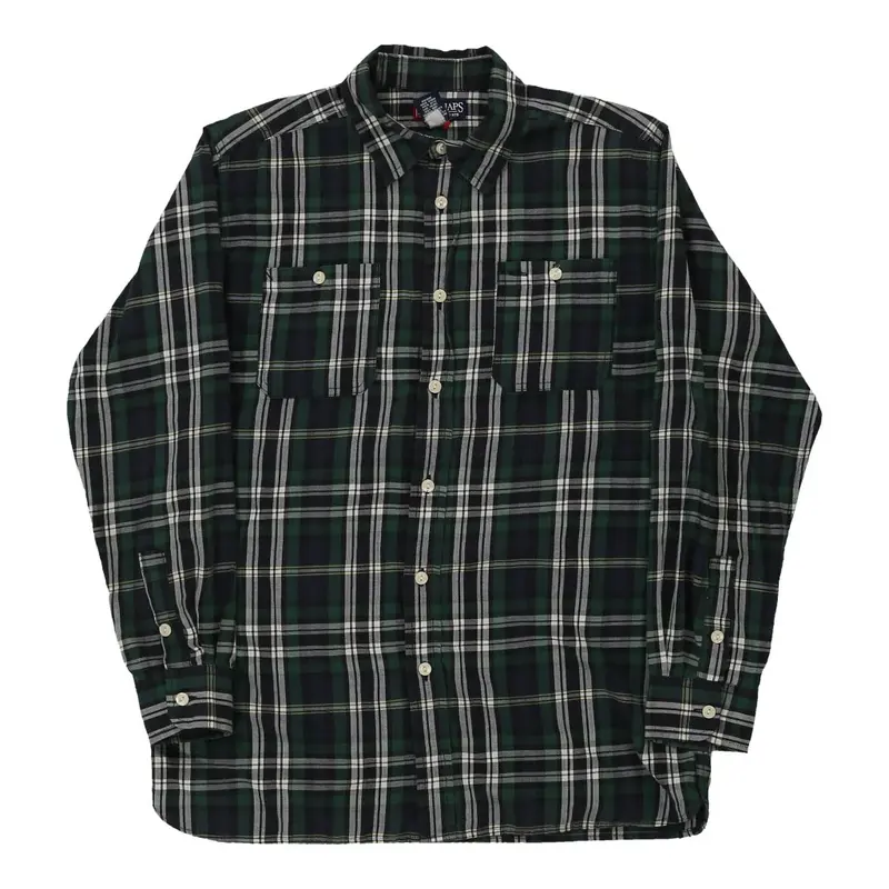Age 13-15 Chaps Ralph Lauren Checked Shirt - Large Block Colour Cotton