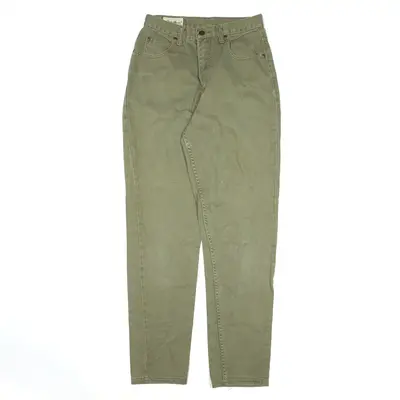 EDDIE BAUER Jeans Green Denim Regular Mom Womens W25 L31