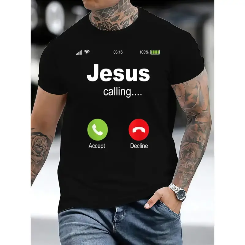 100%  Jesus Calling - Christian Religious Bible Church T-Shirt
