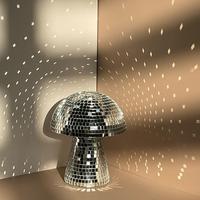 Mushroom Shaped Disco Ball Figurine, 1 Count Mirror Disco Ball Ornament, Cute Decorative Ornament for Home Party & Festival, ...