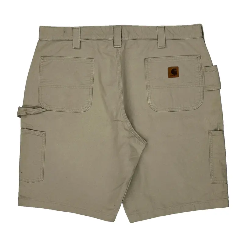 Carhartt Cargo Carpenter Shorts - 40W 11L Beige Cotton