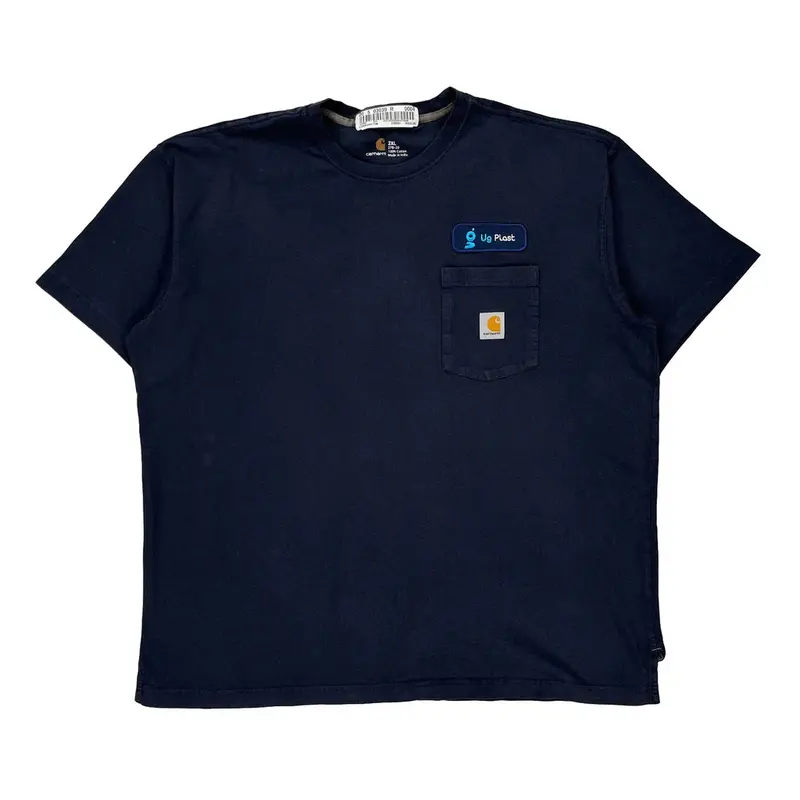 Carhartt T-Shirt - 2XL Navy Cotton