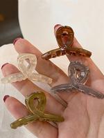 Vintage Colorful Hair Claws, Casual and Versatile Hair Accessories for Women, Minimalist Headwear Suitable for Thick Hair