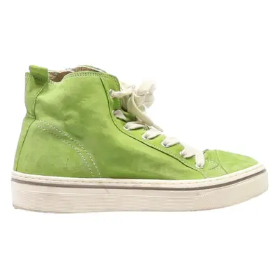 GABOR  High Top Trainers Green Canvas Womens UK 4