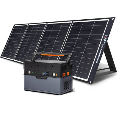 Solar Generator Kit 1500W Portable Power Station Solar Panel 200W