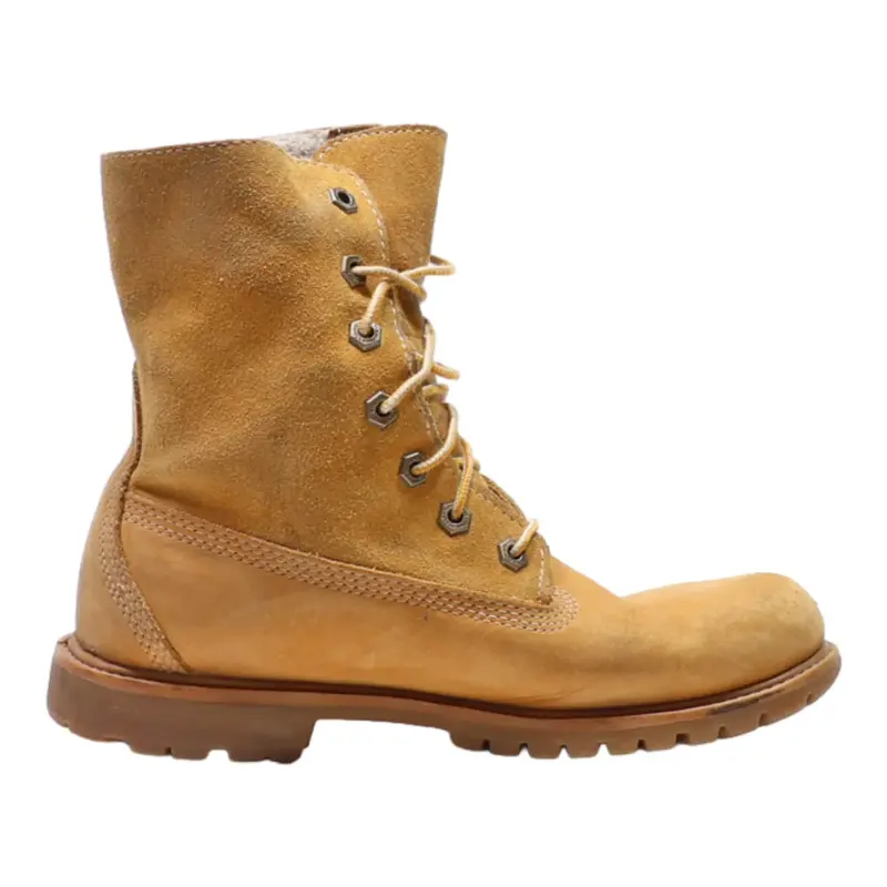 TIMBERLAND Lace-Up Boots Brown Leather Womens UK 4