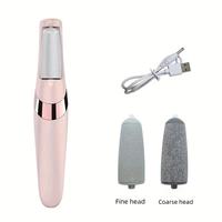 Electric Callus Remover for Feet, 1 Box Pink Electric Foot File Rechargeable Electronic Foot File, Professional Waterproof Fo...