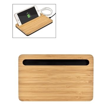12 Customized 5W Bamboo Desktop Wireless Charger - Multi-Port & CE ...