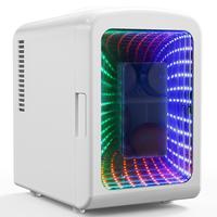 Antarctic Star Small Compact Refrigerator with Gaming Light, 4L Capacity/6 Cans Portable Mini Fridge, for Bedroom,Car,Office ...