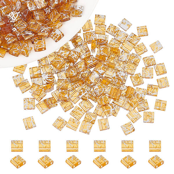 2-Hole Transparent Glass Seed Beads