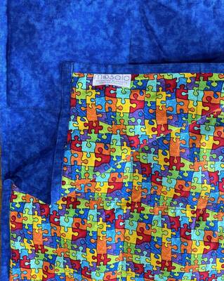 Puzzle Pieces Weighted Blanket
