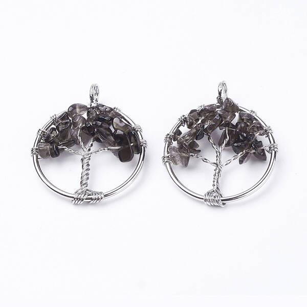 Natural Smoky Quartz Pendants