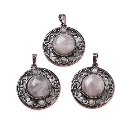 Natural Rose Quartz Pendants