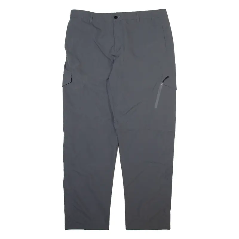 Detachable Legs Mens Trousers Grey Relaxed Straight W38 L32