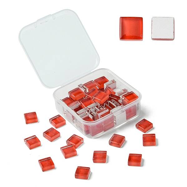 60Pcs Transparent Glass Cabochons