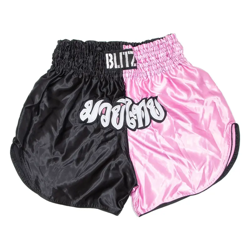 BLITZ Thai Boxing Mens Sports Shorts Pink Relaxed L W30