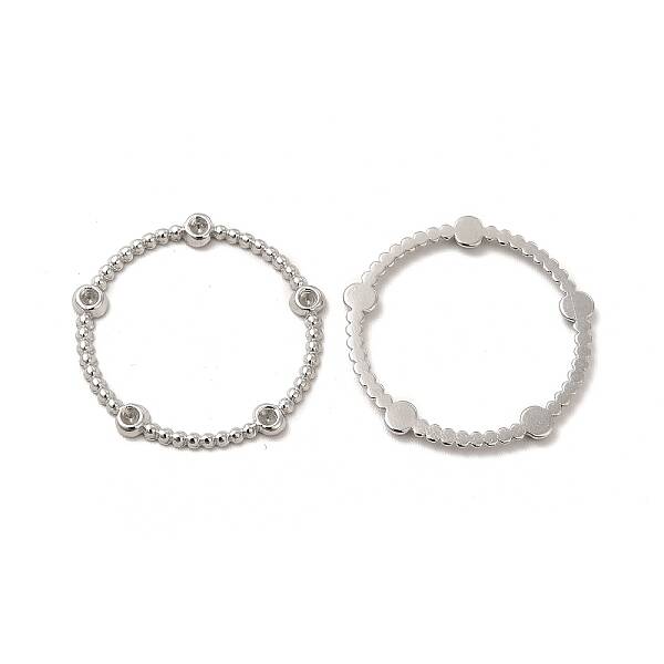 Tarnish Resistant 304 Stainless Steel Linking Ring Rhinestone Settings