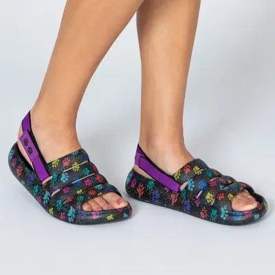 Paw Print Slingback Convertible Sandals - 9