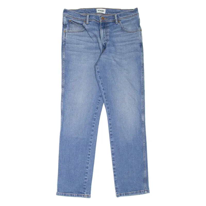 WRANGLER Texas Mens Jeans Blue Slim Straight Stone Wash W30 L30