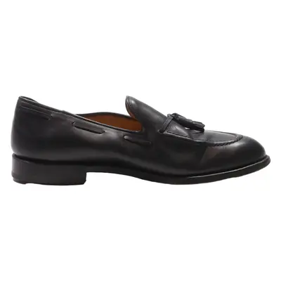 BEXLEY Loafer Shoes Black Leather Mens UK 8.5