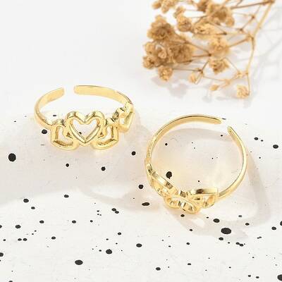 Brass Cuff Rings for Women