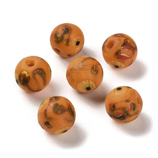 Handmade Frosted Lampwork Beads