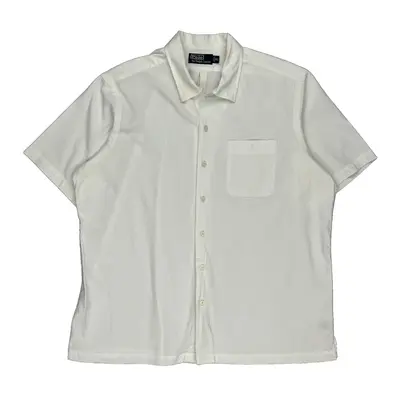 Polo By Ralph Lauren Short Sleeve Shirt - XL White Cotton