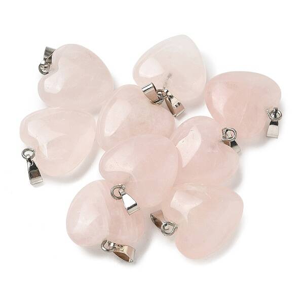 Natural Rose Quartz Pendants