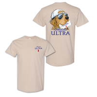 Michelob Ultra Hunting Dog T-shirt, 2 Sided Graphic Tee, Outdoors Funny Beer Printed Shirt, For Men and Women