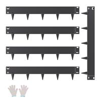 VEVOR Steel Landscape Edging 5 Packs 39 x 4in Rust-Resistant Edging Border Black