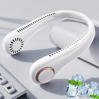 Portable Neck Fan, Lightweight Hands Free 3 Speeds 4000mAh Rechargeable Mini Personal Fans, Adjustable Wearable Suitable for ...