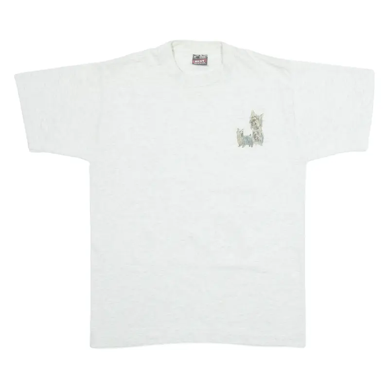FRUIT OF THE LOOM Dogs Womens T-Shirt Grey M