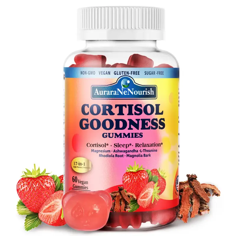 Cortisol Supplement Gummies, 17-in-1 Cortisol Detox,Female Hormone Balanced for Women, Mood Focus, Sleep Support